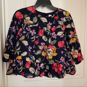 Gap Floral Peplum Girls size XL